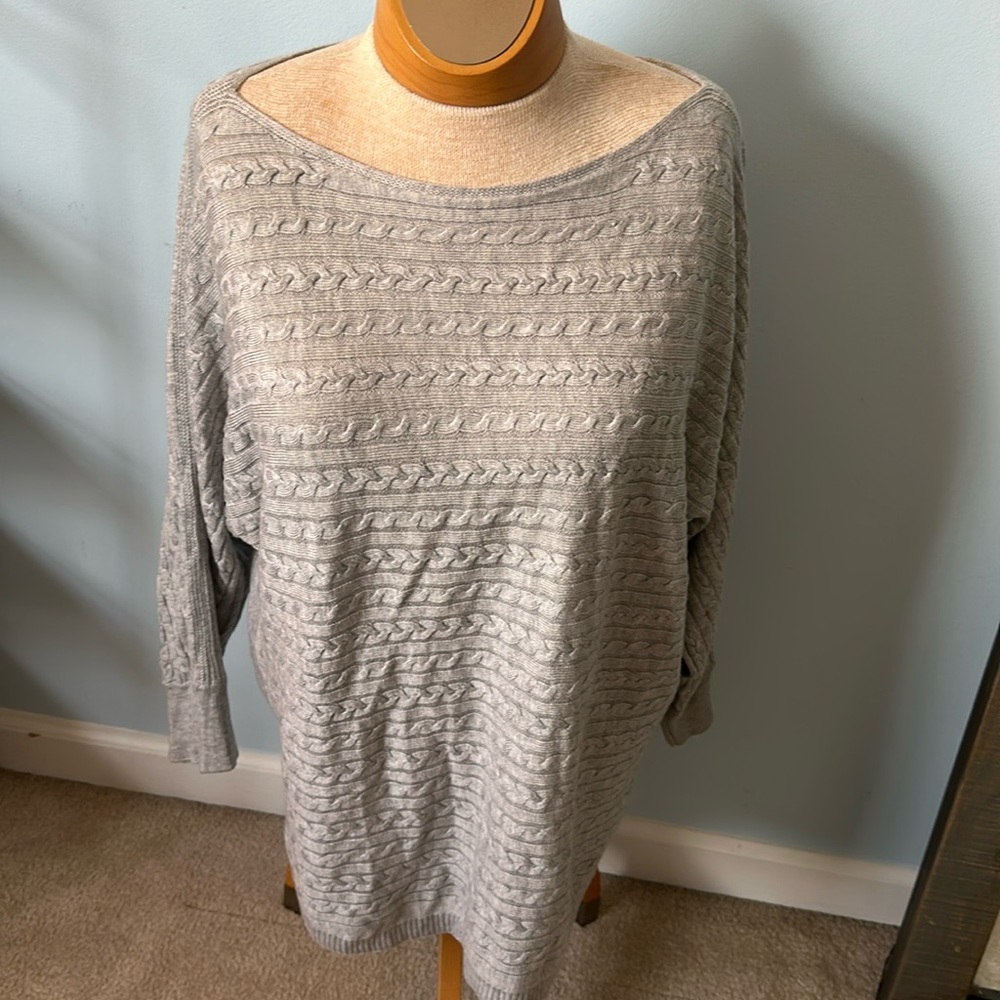 NWT Market & Spruce Reviera Cable Knit Dolman Pullover - Size XL